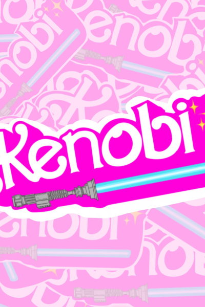 Kenobi GLITTER sticker